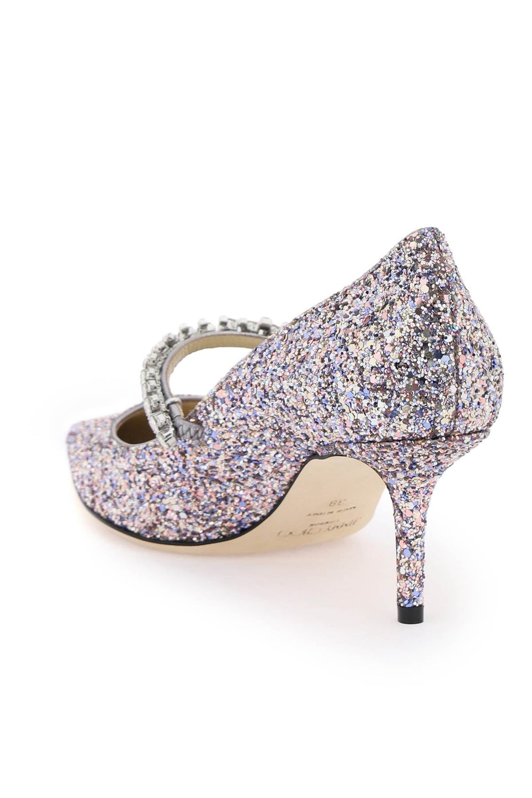 Shoes - Jimmy Choo Bing 65 Pumps With Glitter And Crystals - 241516NDE000010 - SPRMX - 38 - Ask Me Wear