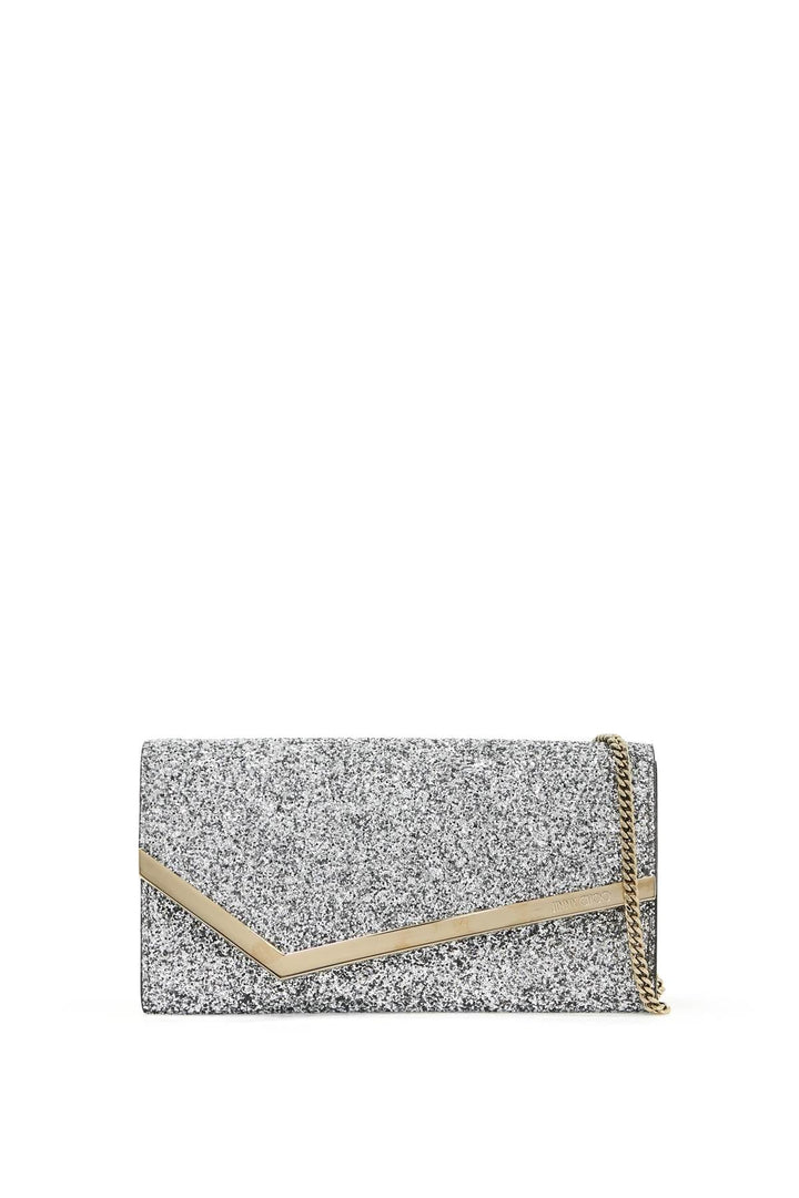 Bags - Jimmy Choo Glittered Emmie Clutch - 242516ABS000017 - A0019 - os - Ask Me Wear