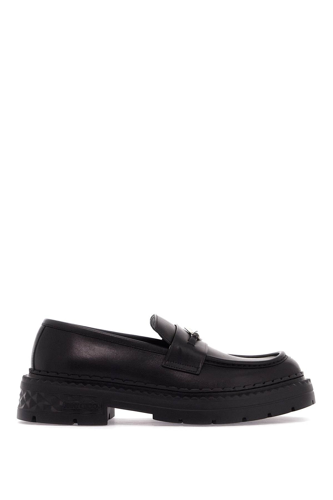 Shoes - Jimmy Choo Leather Marlow Loafers - 242516LMO000001 - BKGMT - 40 - Ask Me Wear