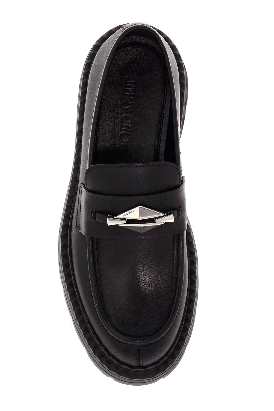 Shoes - Jimmy Choo Leather Marlow Loafers - 242516LMO000001 - BKGMT - 40 - Ask Me Wear