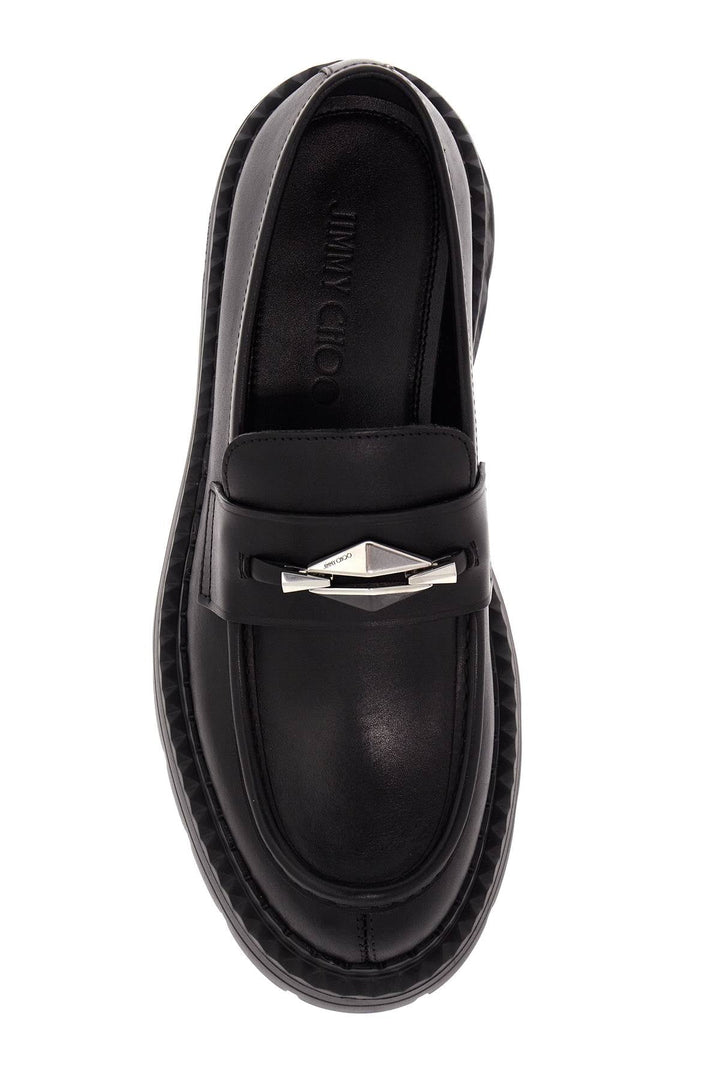 Shoes - Jimmy Choo Leather Marlow Loafers - 242516LMO000001 - BKGMT - 40 - Ask Me Wear