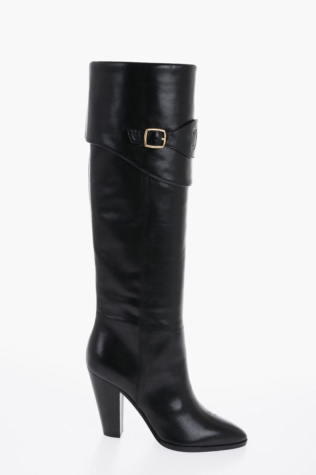 Celine Knee-Length WILTERS Leather Boots 10cm