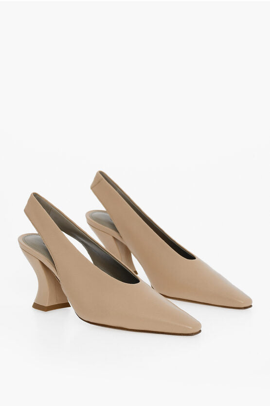 Bottega Veneta Lambskin ALMOND Pumps 8cm