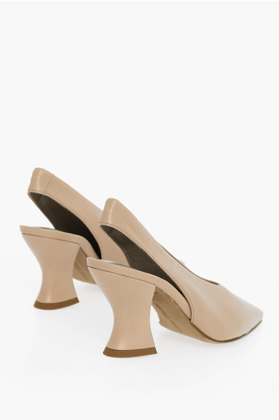 Bottega Veneta Lambskin ALMOND Pumps 8cm