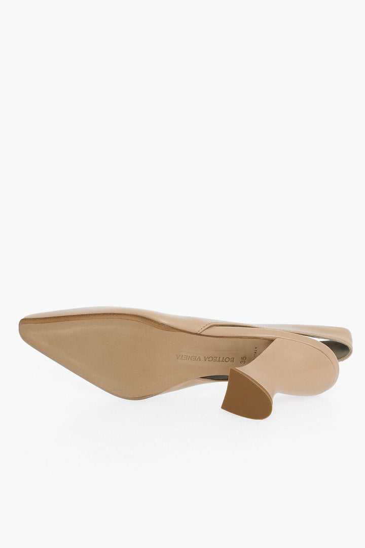 Bottega Veneta Lambskin ALMOND Pumps 8cm