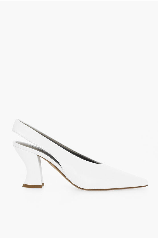 Bottega Veneta Lambskin ALMOND Pumps with Cuban Heel 8cm