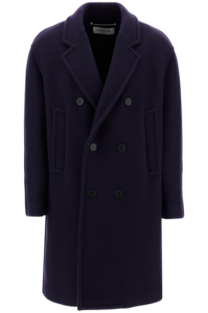 Clothing - Lanvin Double - Breasted Heavy Wool Coat - 242479UCA000001 - 776 - 48 - Ask Me Wear