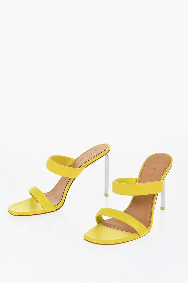 Off-White Leather ALLEN Sandals With Heel 11 cm