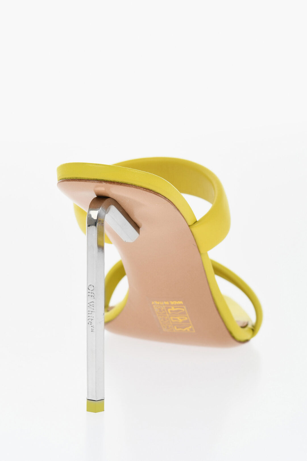 Off-White Leather ALLEN Sandals With Heel 11 cm