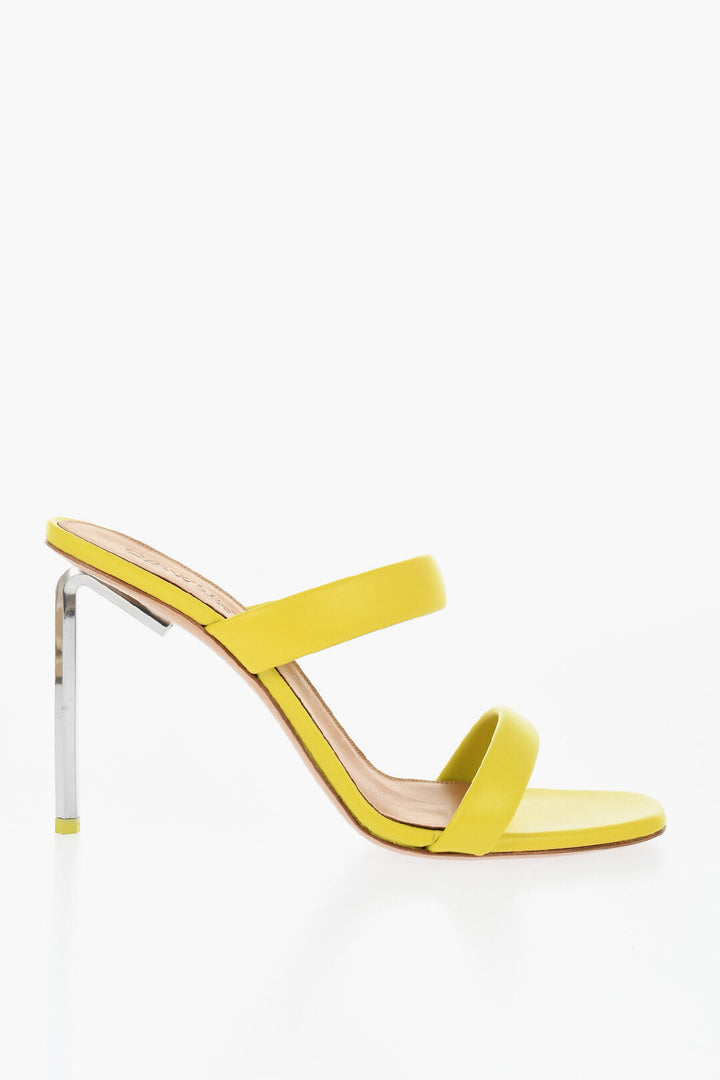 Off-White Leather ALLEN Sandals With Heel 11 cm