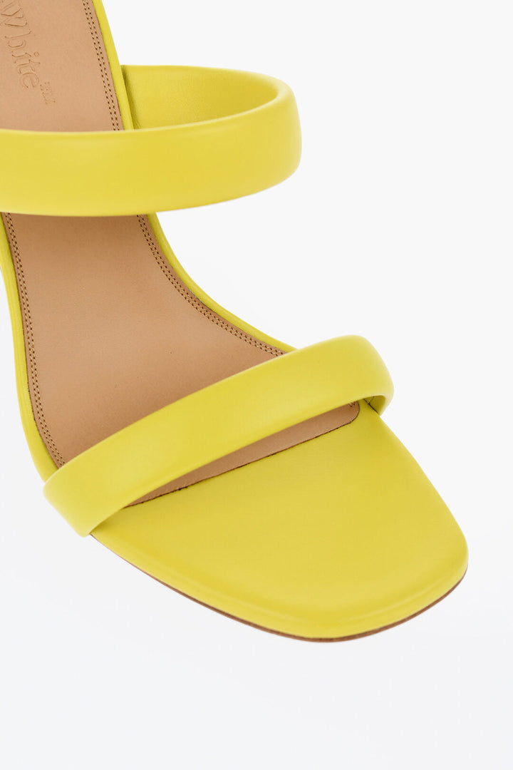Off-White Leather ALLEN Sandals With Heel 11 cm