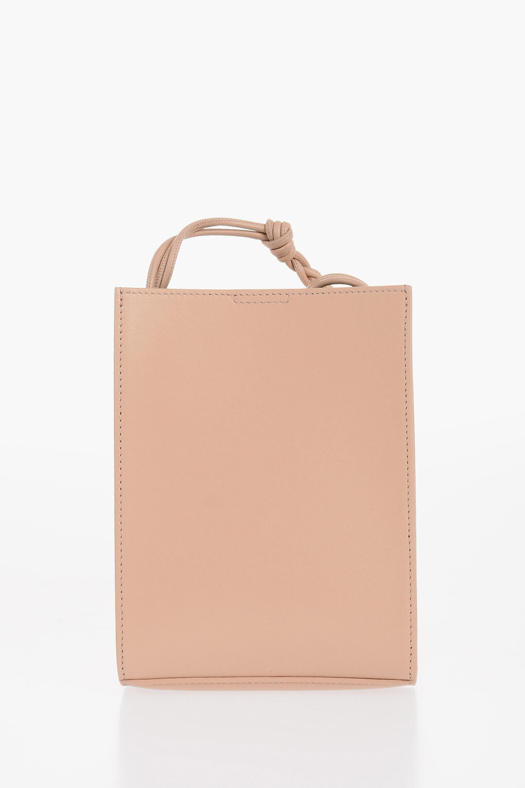 Jil Sander Leather Bag with Woven Shoulder Strap