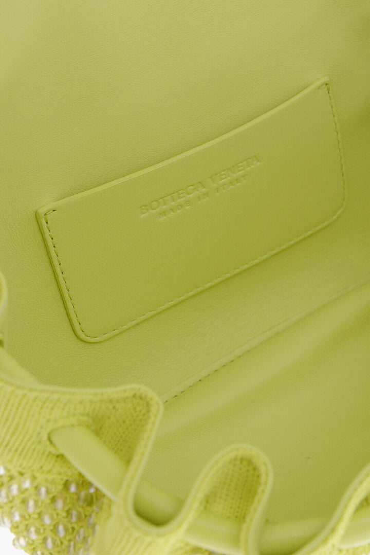 Bottega Veneta Leather BEAK Bag with Rhinestone Application