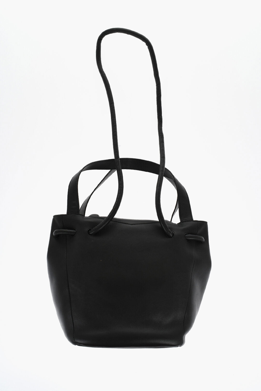 Bottega Veneta Leather BEAK Handbag with Triangular Pocket