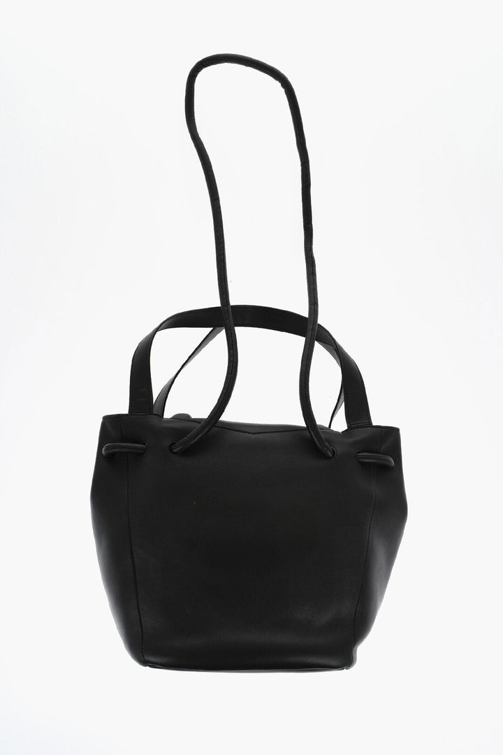 Bottega Veneta Leather BEAK Handbag with Triangular Pocket