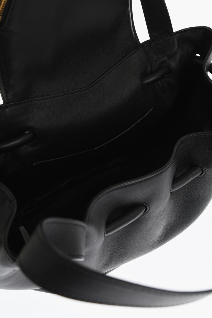 Bottega Veneta Leather BEAK Handbag with Triangular Pocket