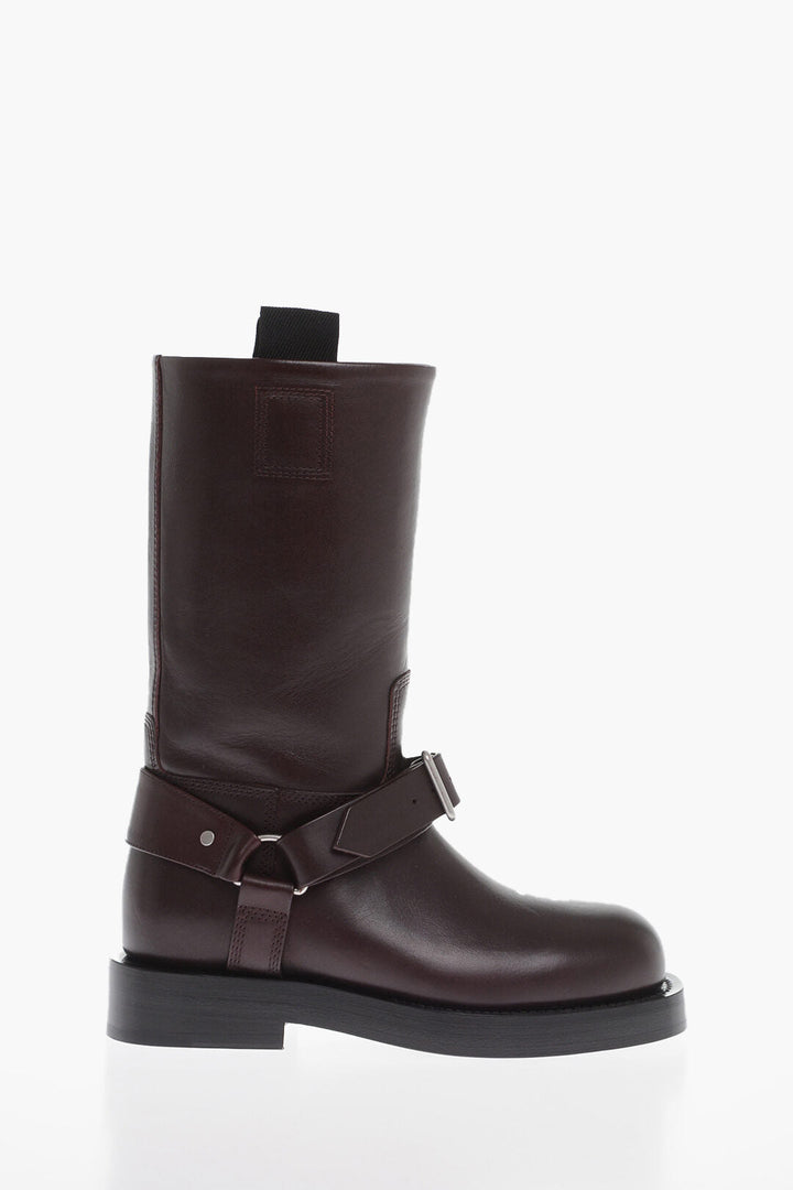 Burberry Leather BIKER Mid Boots