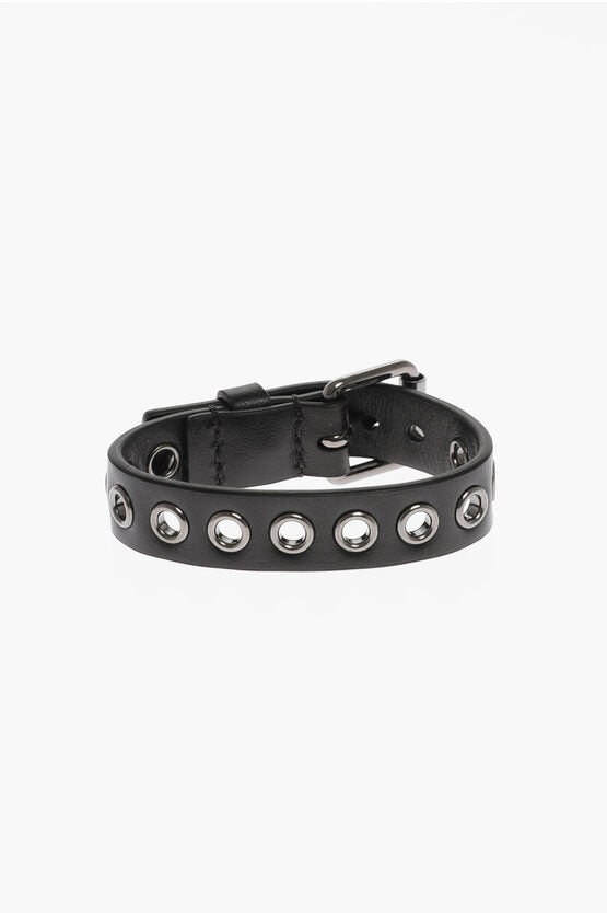 Dior Leather Bracelet with Eyelets