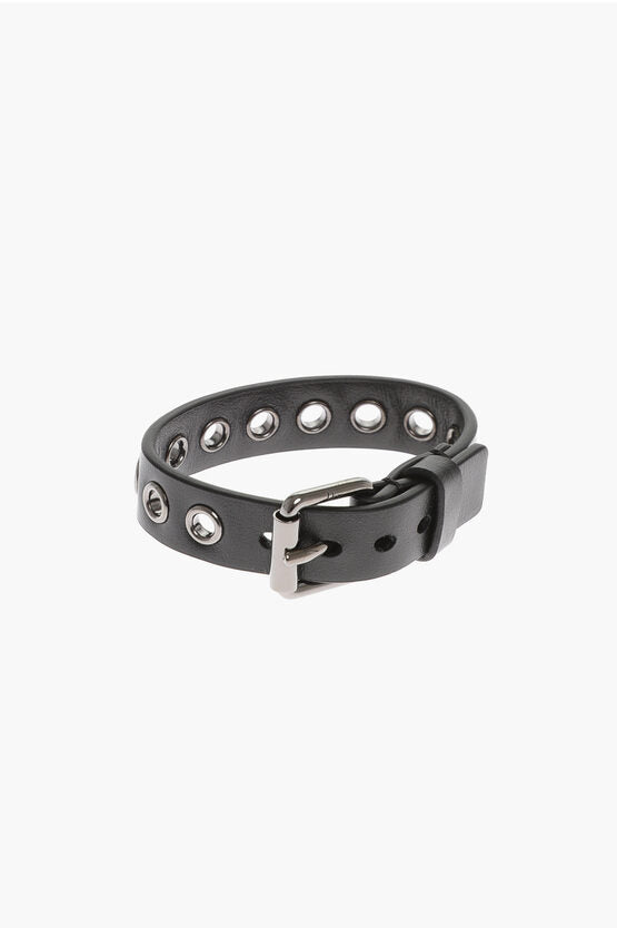 Dior Leather Bracelet with Eyelets