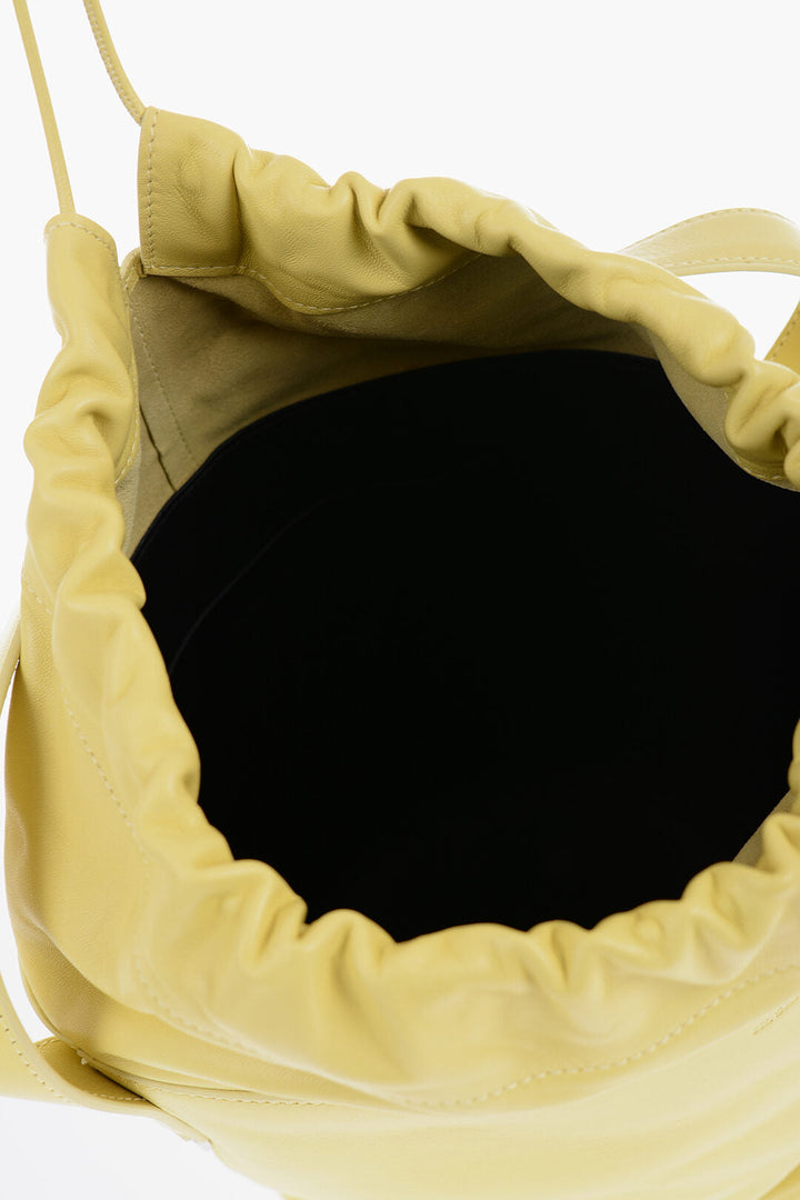 Jil Sander Leather Bucket Bag with Removable Shoulder Strap