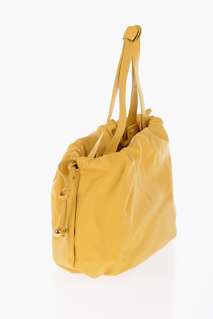 Bottega Veneta Leather BULB Shoulder Bag with Golden Details