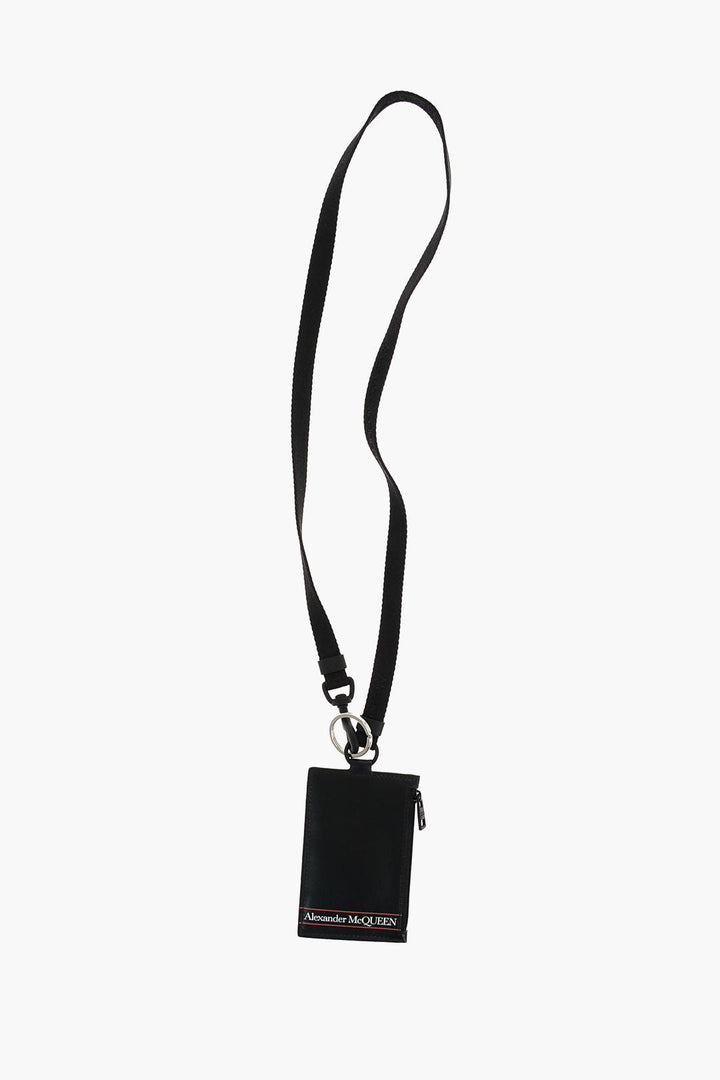 Alexander McQueen leather card holder