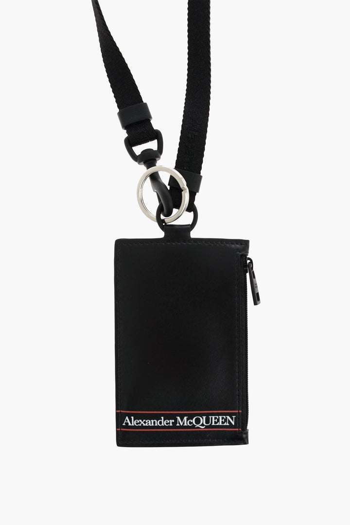 Alexander McQueen leather card holder