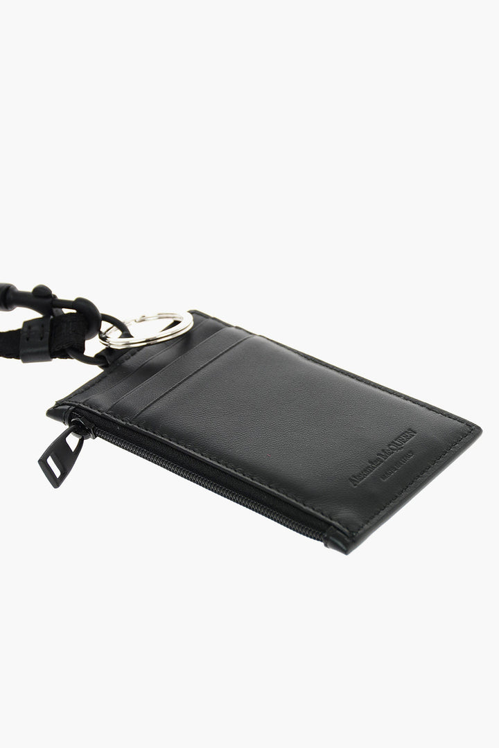 Alexander McQueen leather card holder