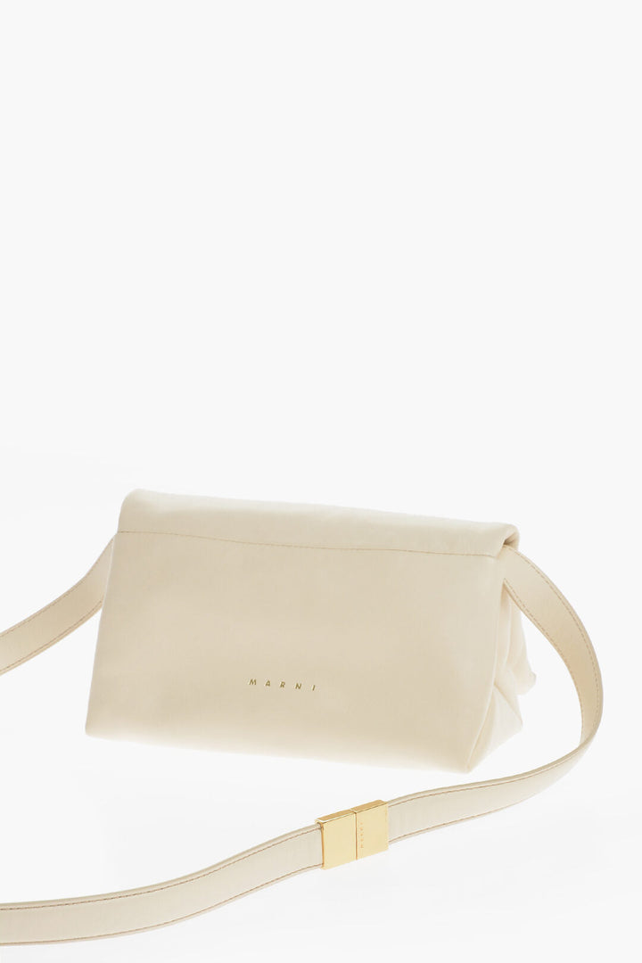 Marni Leather Crossbody Bag with Golden Details