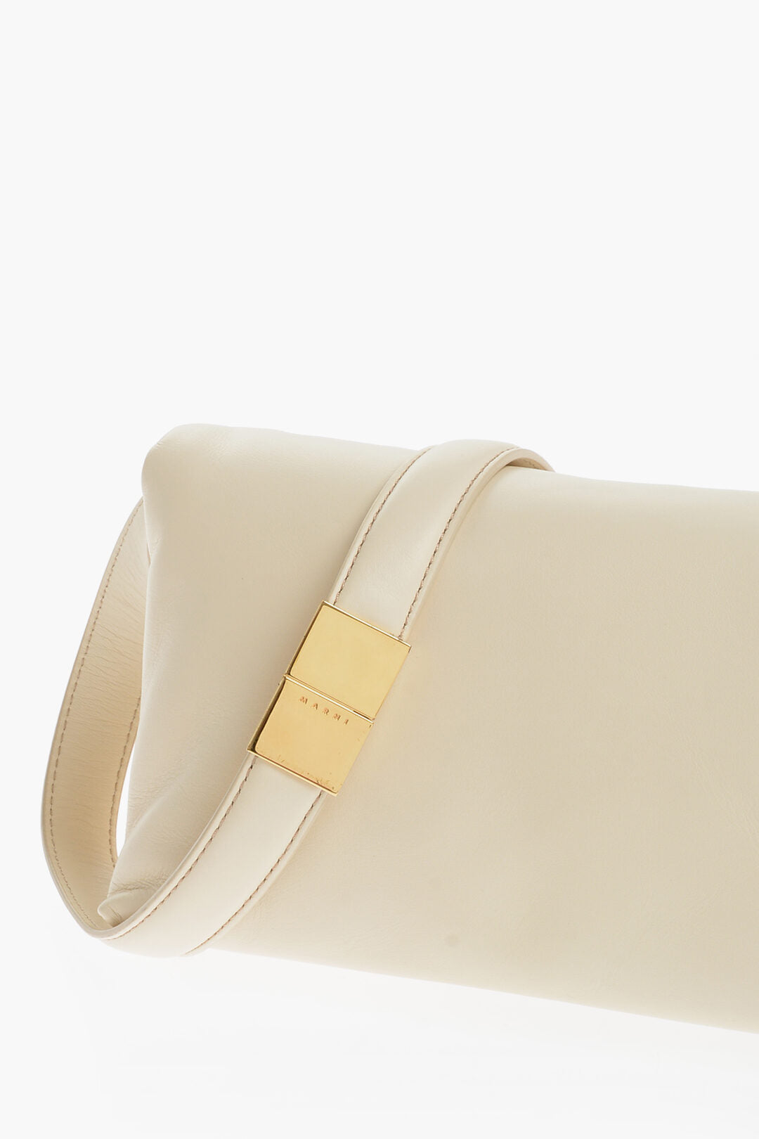 Marni Leather Crossbody Bag with Golden Details