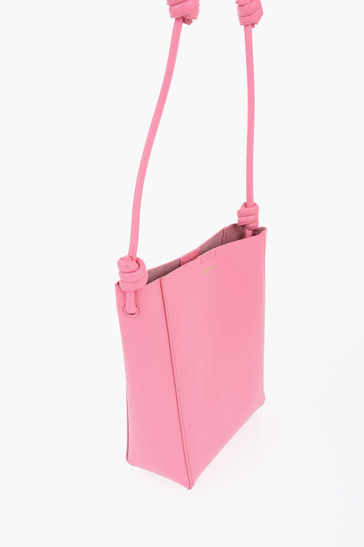 Jil Sander Leather Crossbody Bag with Knot Detail