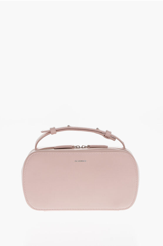 Jil Sander Leather Crossbosdy Bag with Zip Fastening