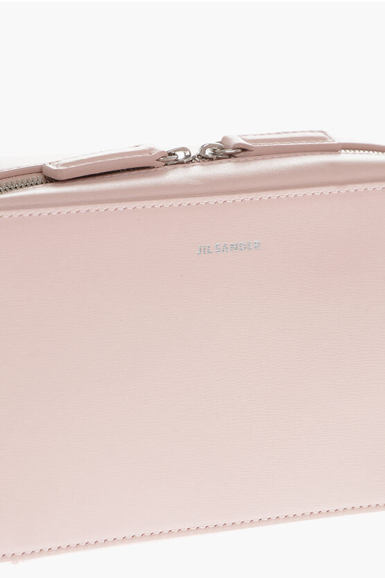 Bolso bandolera de piel con cierre de cremallera de Jil Sander