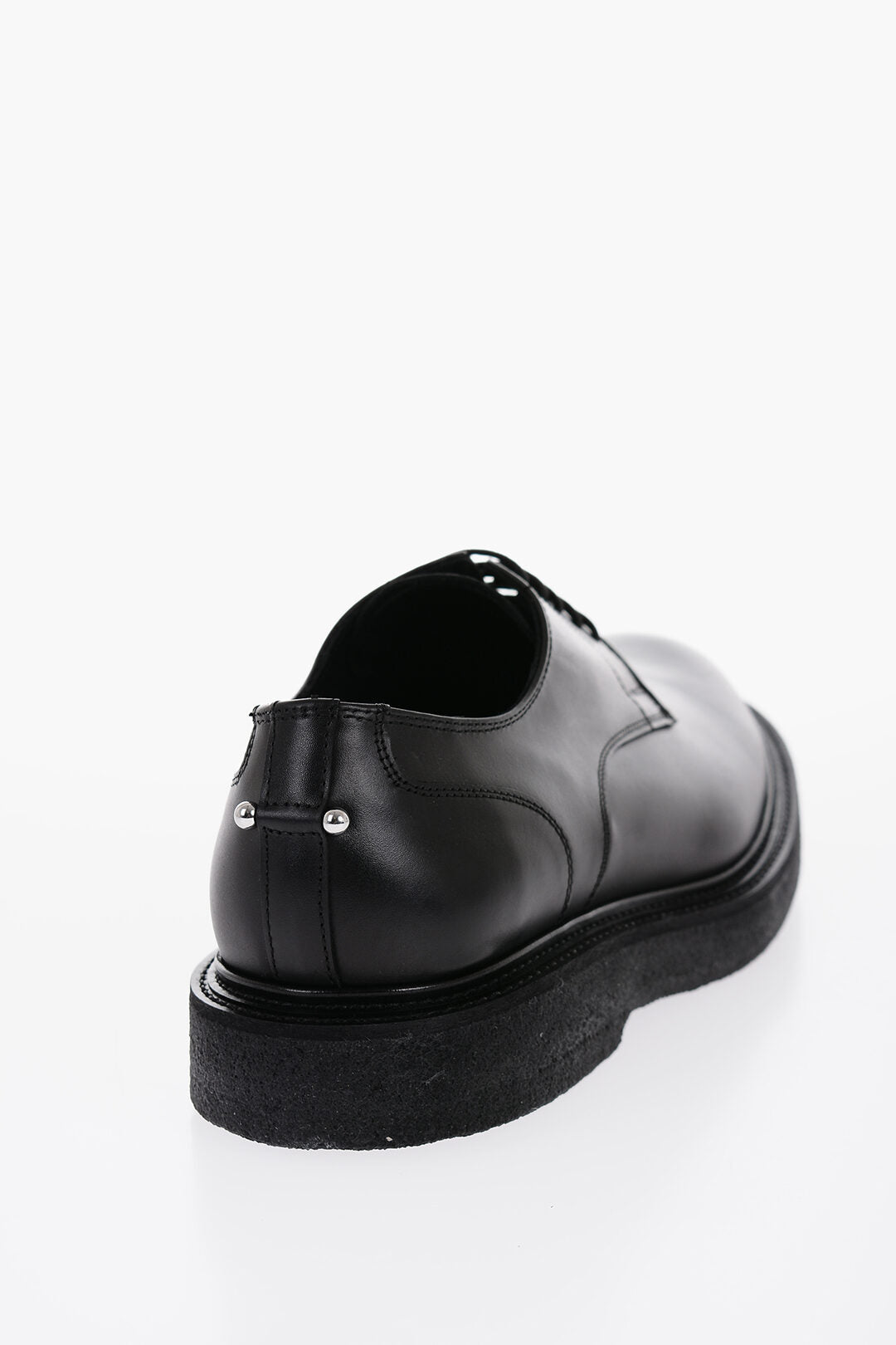 Neil Barrett Leather Derby Shoes With Piercing