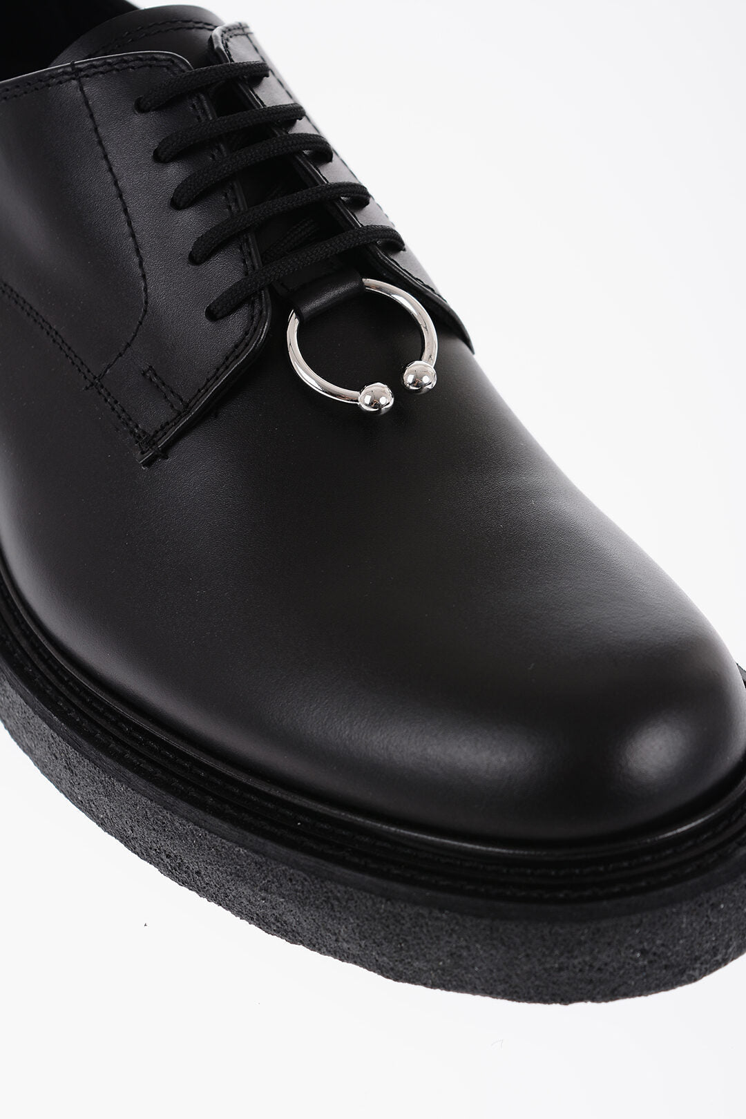 Neil Barrett Leather Derby Shoes With Piercing