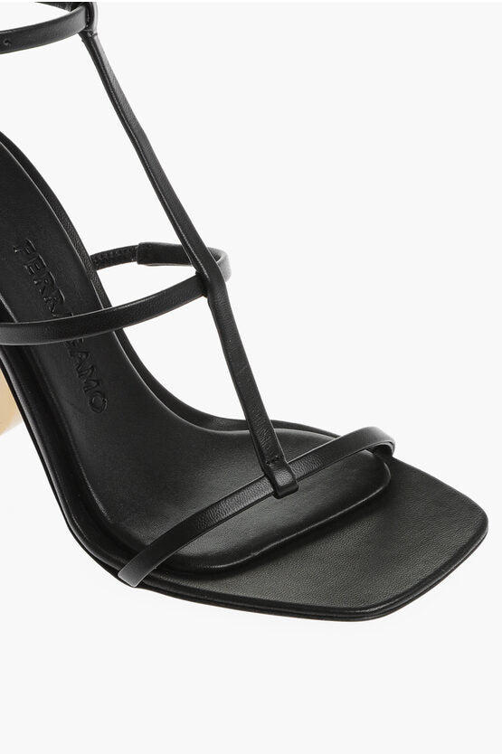 Sandalias ELINA de piel de Salvatore Ferragamo con tacón llamativo de 11 cm