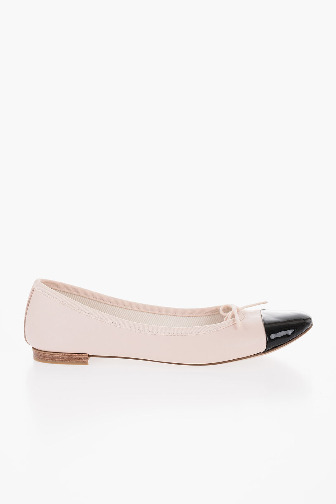 Repetto Leather FLORA Ballet Flats with Patent Toe