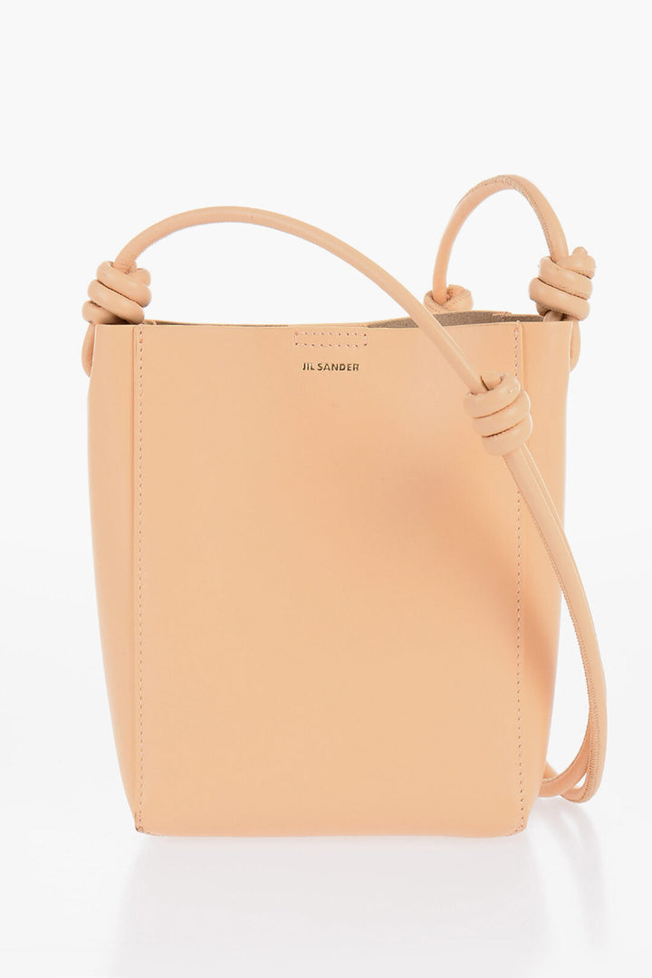 Jil Sander Leather GIRO Crossbody Bag with Adjustable Shoulder Strap