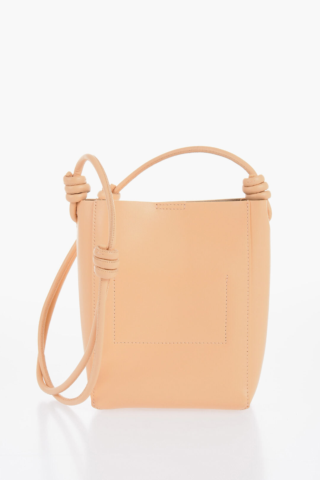 Jil Sander Leather GIRO Crossbody Bag with Adjustable Shoulder Strap