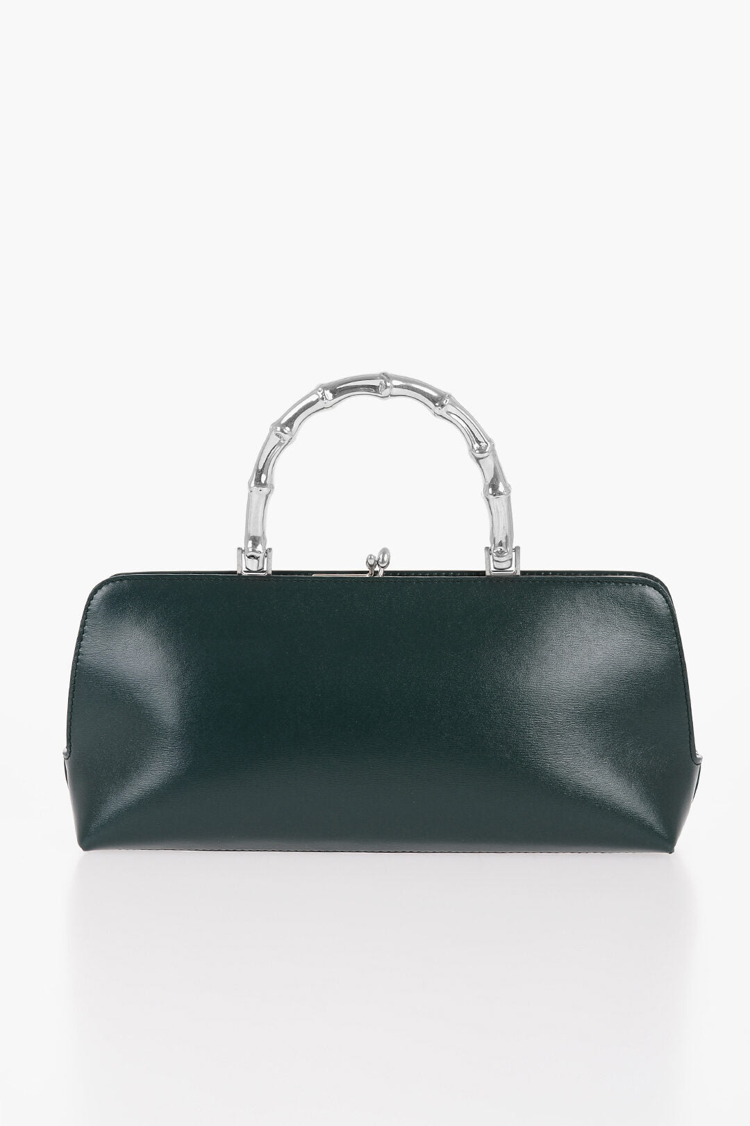 Jil Sander Leather Handbag with Clap Closure