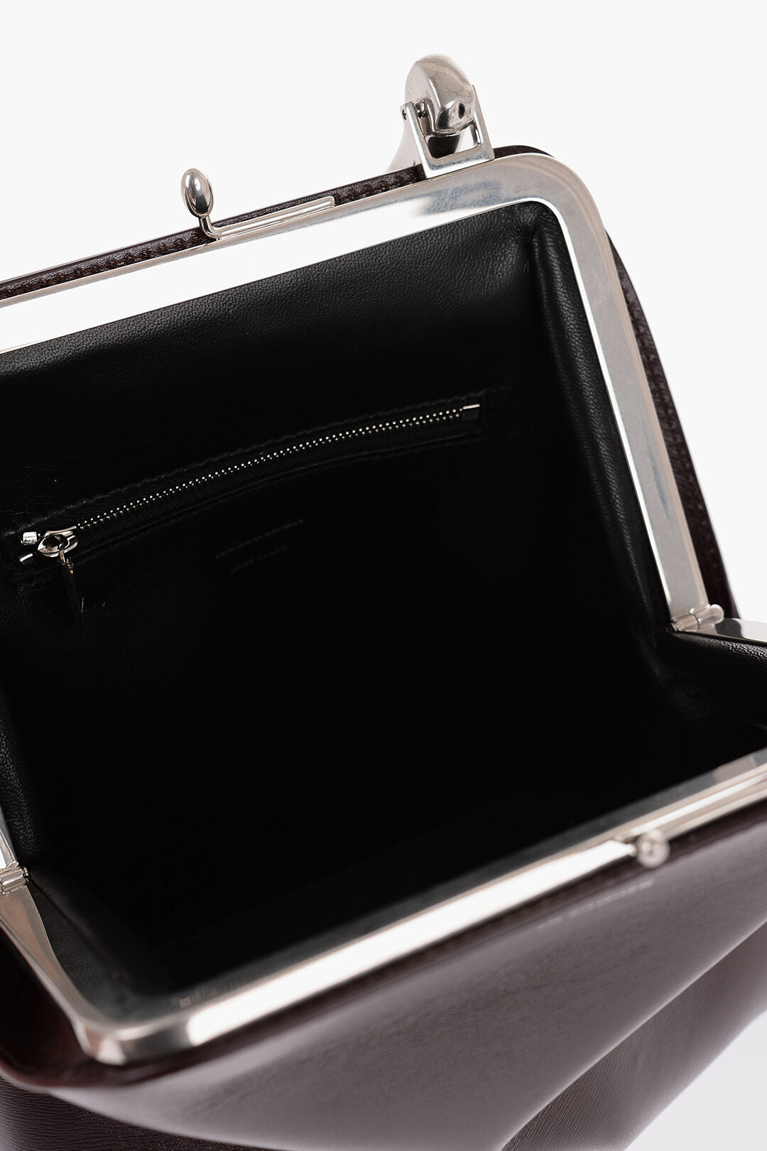 Jil Sander Leather Handbag with Clasp Closure