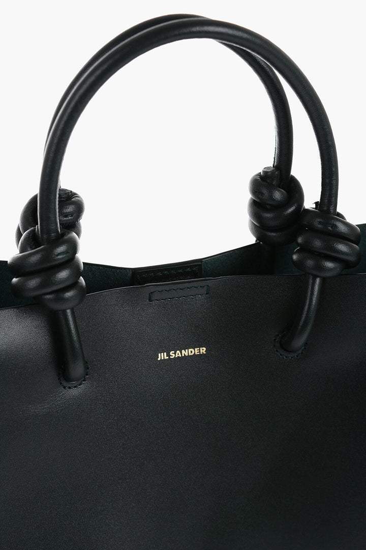 Jil Sander Leather Handbag with Knot Detail