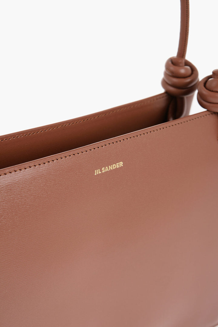 Jil Sander Leather Handbag with Knot Detailing