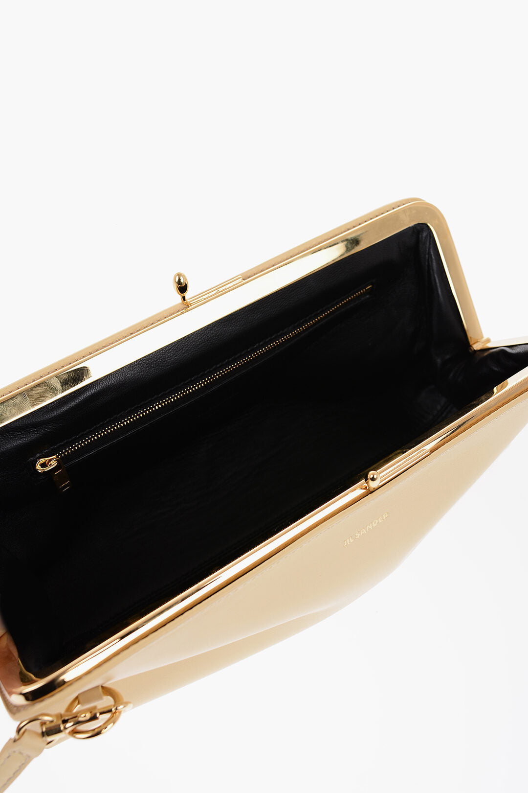Jil Sander Leather Handbag with Removable Shoulder Strap