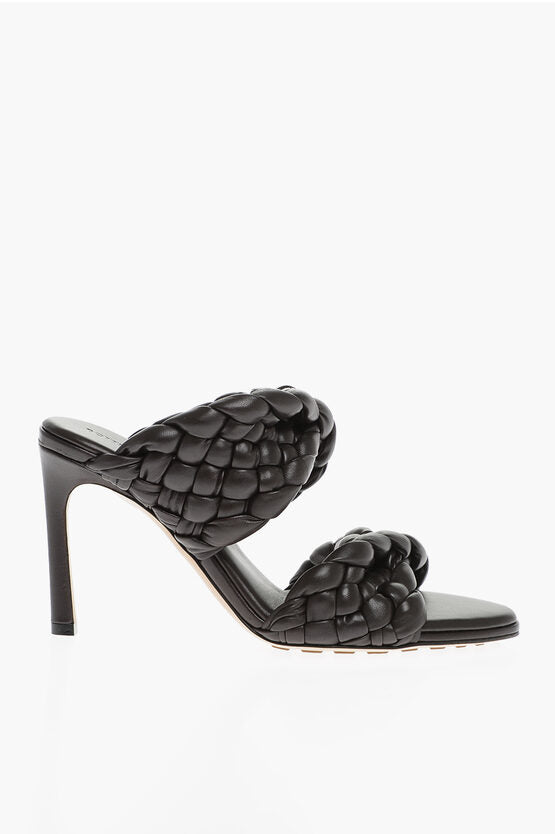 Bottega Veneta - Other - Bottega Veneta Leather INTRECCIO Open Top Mules 8cm - 8093190972 - Ask Me Wear