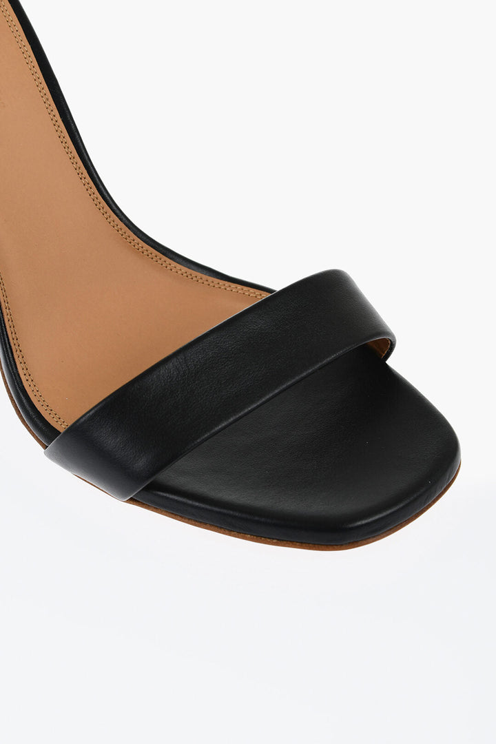 Off-White Leather JUG Sandals Wedge 9 cm