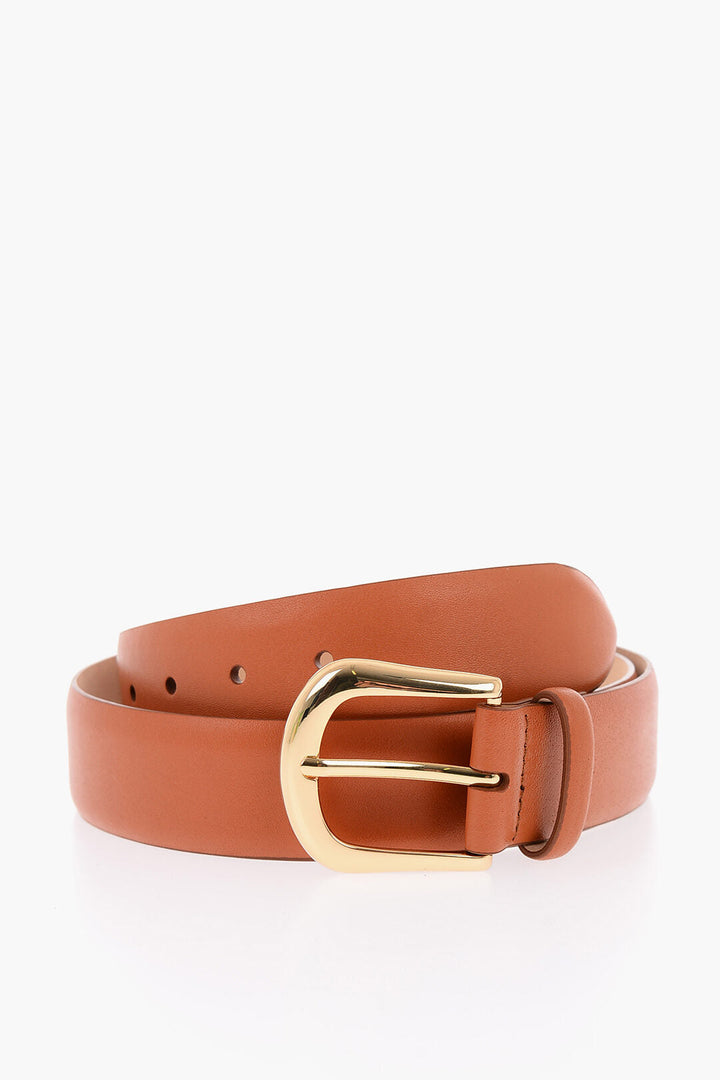 B-Low The Belt Leather KENNEDY Belt with Gold-toned Hardware