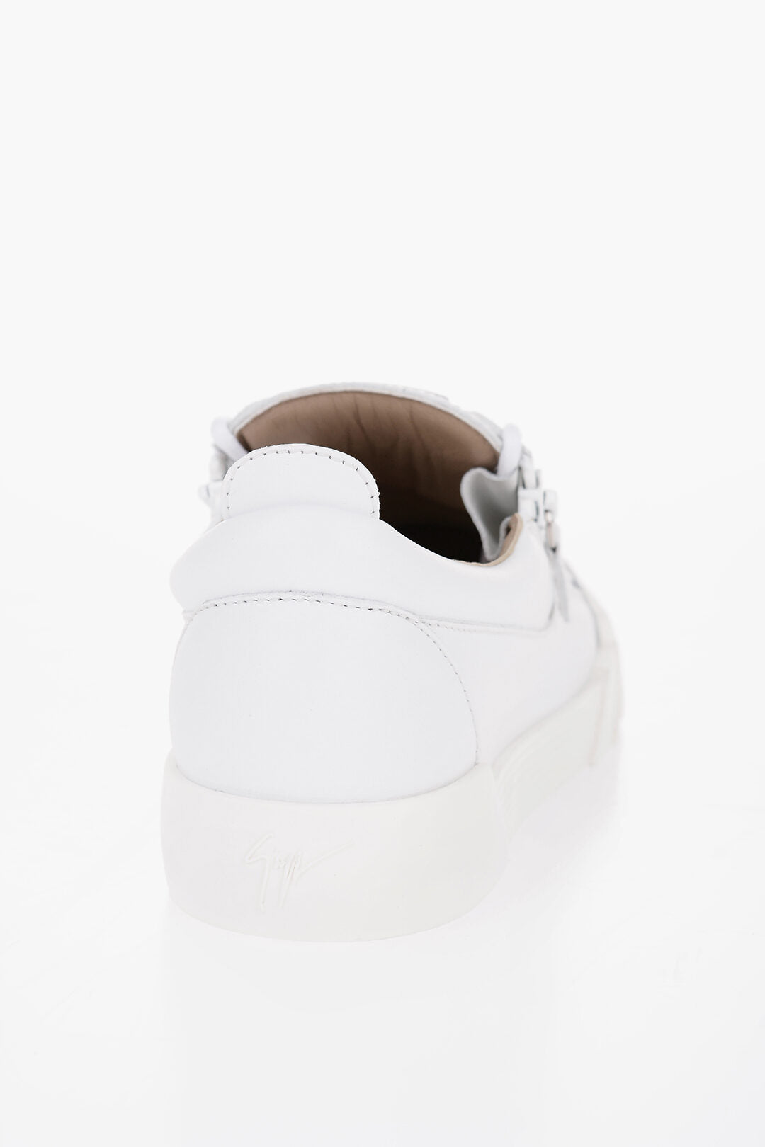 Giuseppe Zanotti Leather Low-Top Sneakers with Side Zip