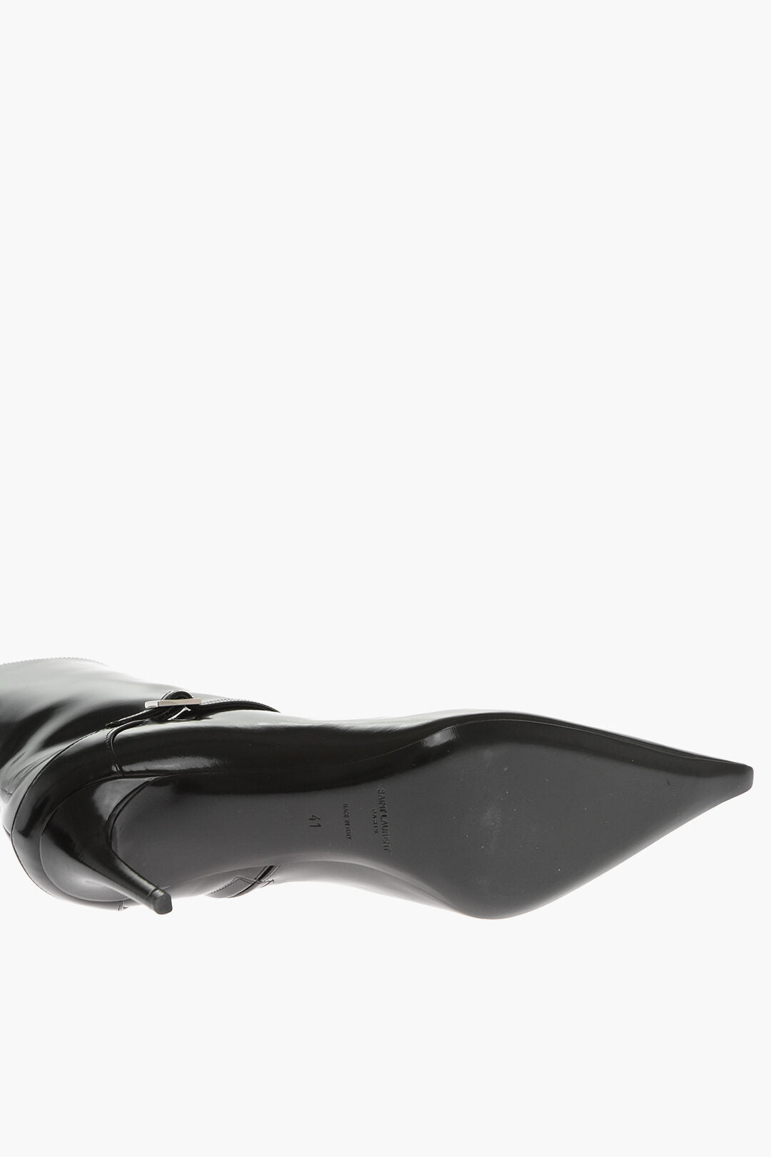 Saint Laurent Leather MARILYN Booties with Strap 7cm