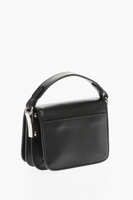 Dsquared2 Leather Mini Shoulder Bag with Removable Strap